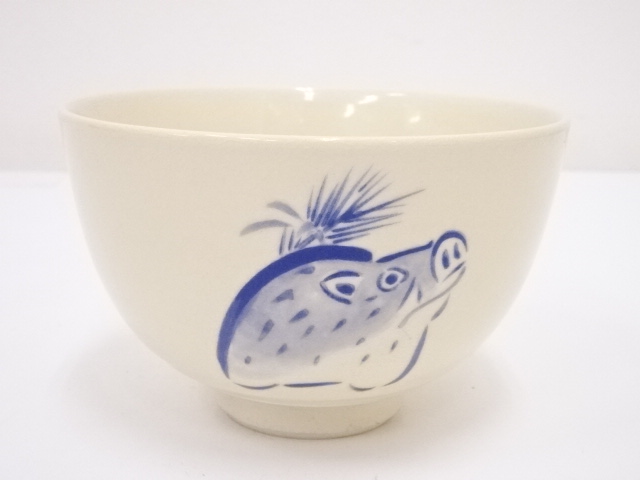 JAPANESE TEA CEREMONY / TEA BOWL CHAWAN / WILD BOAR 